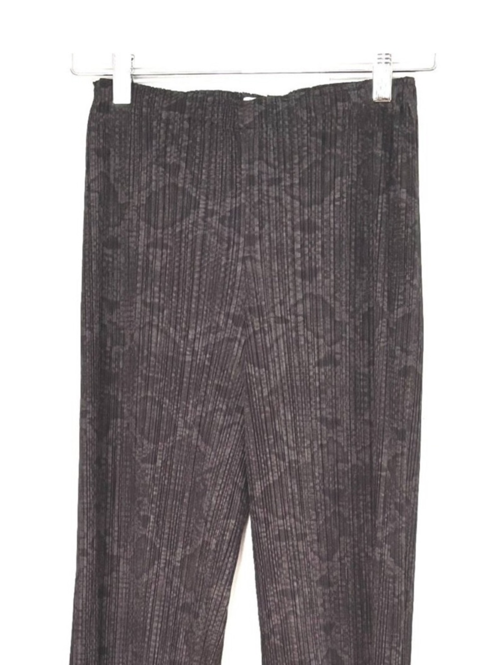 Issey Miyake Pleats Please Basics Pants Gray Snakeskin Print Size 2 - Picture 5 of 8